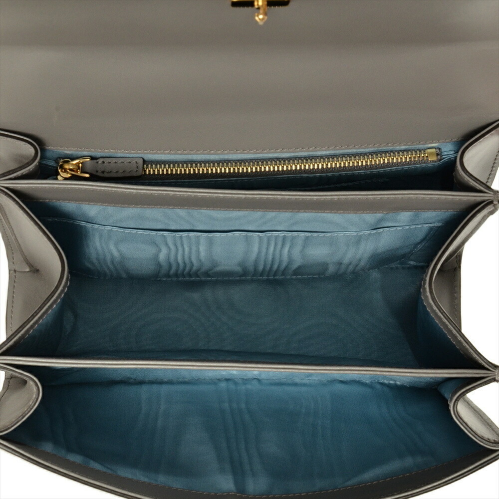 GUCCI Gray Leather Shoulder Bag - Picture 5 of 7